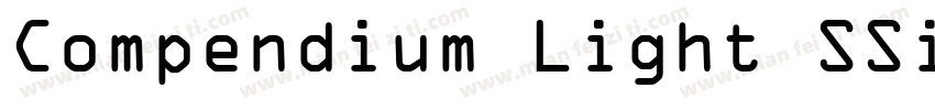 Compendium Light SSi Light Italic字体转换